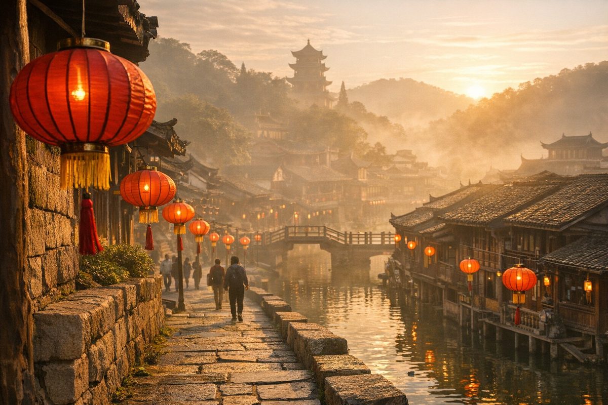 tk网红短视频vlog古镇旅行视频